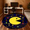 1pc Pac-Man, Maze Round Chair mat Area Rug - Non-Slip, Floor Mat for Office, Bedroom, and Indoor Decor c1125183