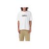 Maison Kitsune FW23 Solid Color Letter Print Crew Neck Short Sleeve T-Shirt Men Tops White LM00115KJ0119-P100