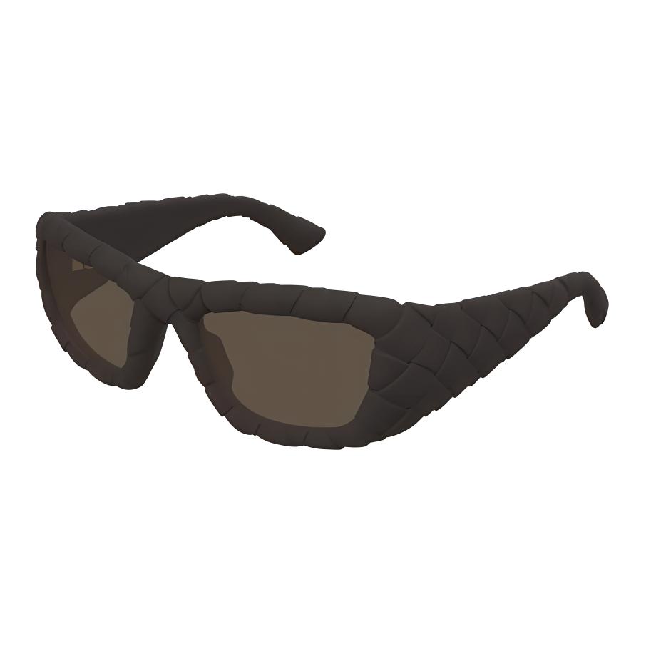 

Bottega Veneta Full Frame Design Injection Molded Plastic Rectangular Sunglasses Women sunglasses Brown BV1303S007 56,Brown
