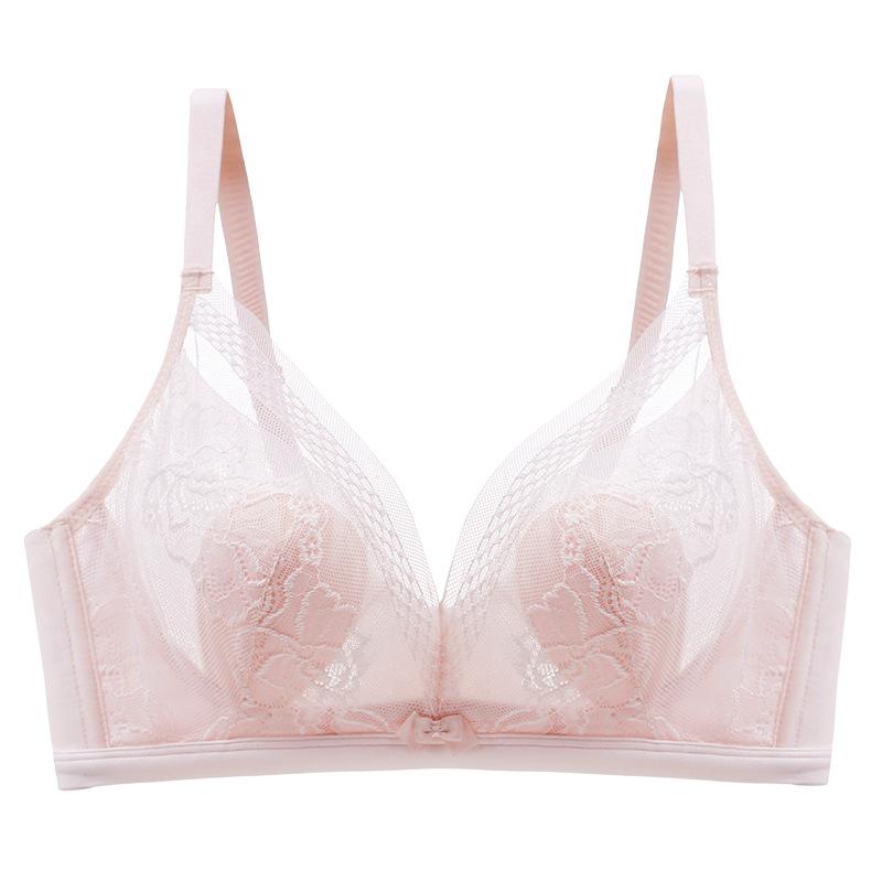 Wire-free Bunny Ear Women's Thin Cup Bra Breathable and Sexy Underwear