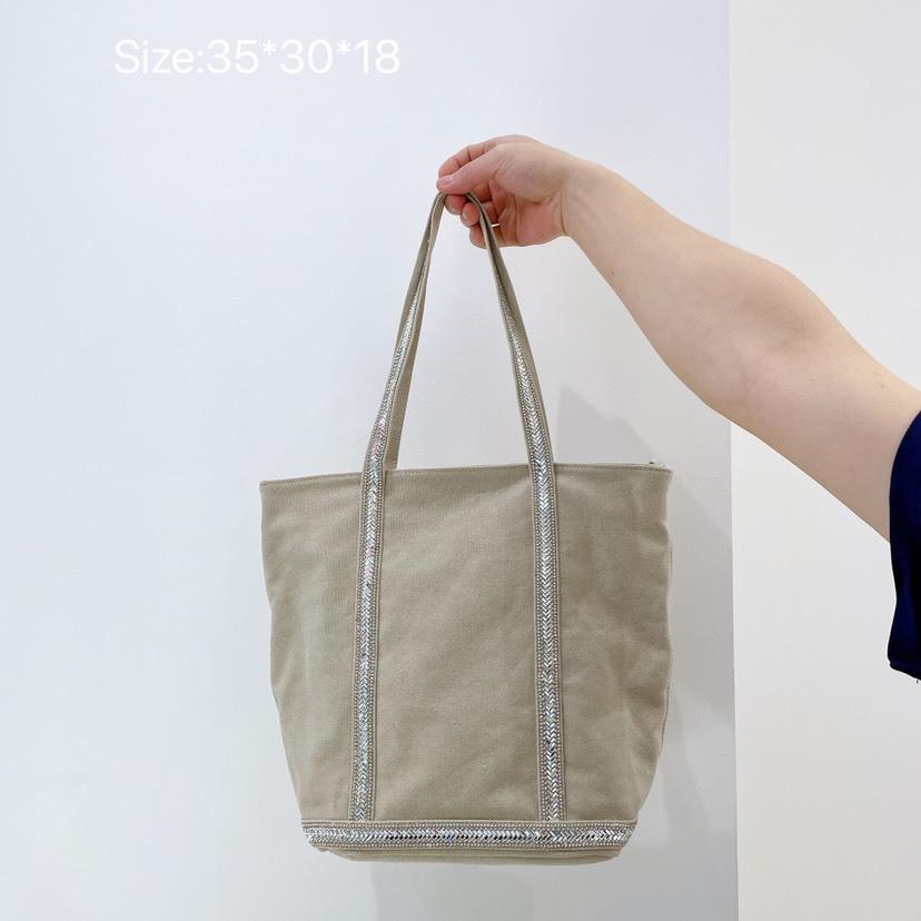 Canvas Large Capacity Tote Bags Contrasting Retro Color One Shoulder Messenger Bag