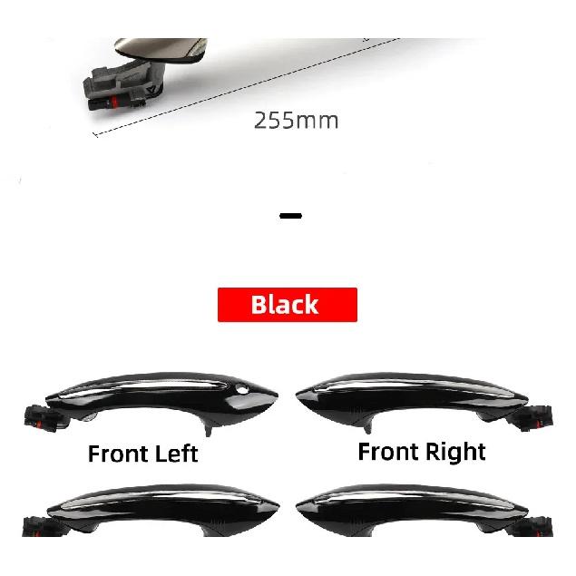 For BMW 5 6 7 Series F10 F07 F02 525 528 530 535 730 Black Brown White Exterior Door Handle Outside Door Handle 51217231931