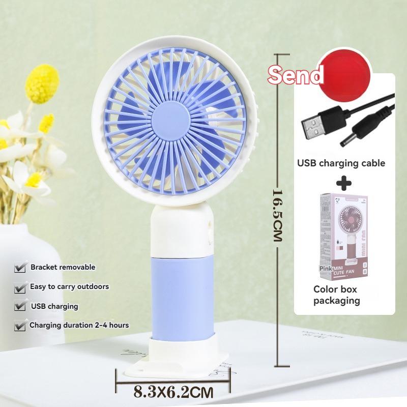 

Простой домашний настольный мини-USB перезаряжаемый небольшой вентилятор небольшой электрический вентилятор для студентов с держателем мобильного телефона в общежитии