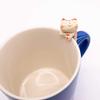 Mino Ware Edoya Handle Cat Mug, 250ml, Blue, E-00217