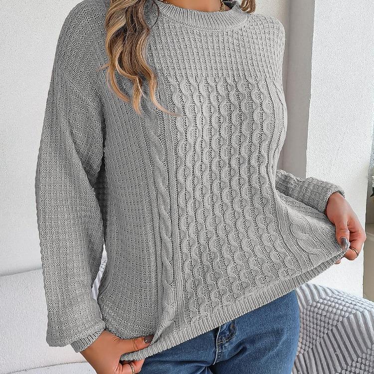 Vintage Autumn Winter Knitwear Cardigan Loose Long Sleeve O-Neck Solid Color Sweater Top