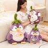 Non-Toxic 25-60Cm Creative Purple Penguin Plushie Cute Penguin In Vegetable Eggplant Plush Toy Kawaii Christmas Gift Pillow