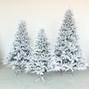 Snowfall Cedar Flocked Christmas Tree with Bare Tree Decorations