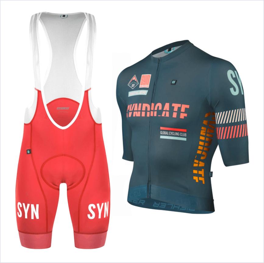 

Silver-gray 2026 SYN Suit Men s Short-sleeved Cycling Jersey and Bib Shorts Road Matching Cycling Clothing XXL