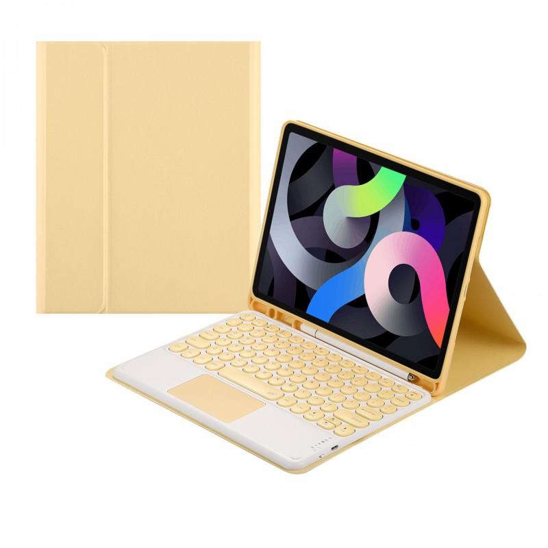 IPad 10th Gen Keyboard Case 10.2 Inch Touchpad Flip Cover PU TPU Protective Shell