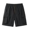 Men's Ice Silk Casual Shorts – Trendy Summer Five-Point Workwear, Plus Size, Straight-Leg, Mid-Length Beach Sports Shorts