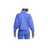 Nike Dri-Fit Series Prima Solid Color Stand Collar Half-Zip Crop Sweatshirt Women Tops Aqua-Blue FB5231-413