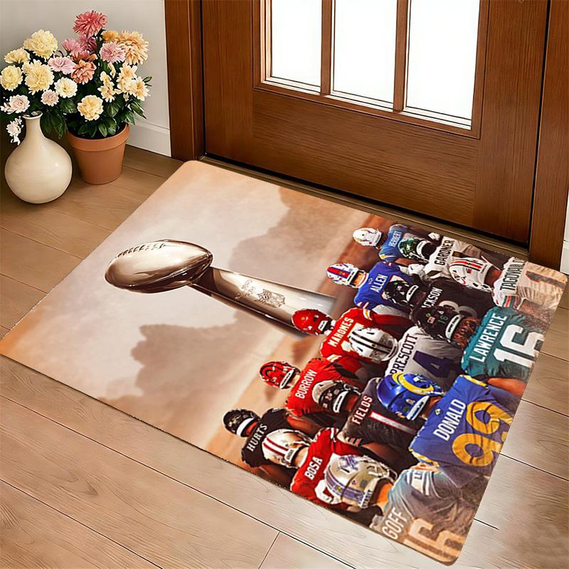 Super Bowl Living Room Nonslip Area Rug Soft Carpet For Bedroom Game Playroom Sofa Office Home Decor Doormat Christmas Gift C10242