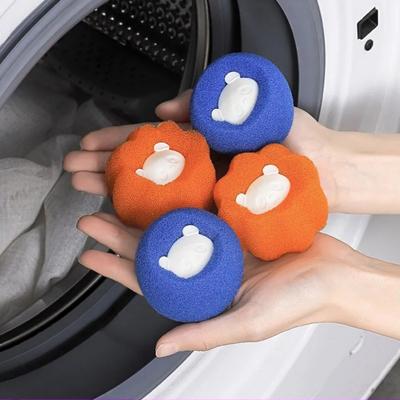 5-20pcs Washing Machine Sponge Cleaning Balls Reusable Cleanable Hair Remover Ball Laundry Protect Tools Set Household Products