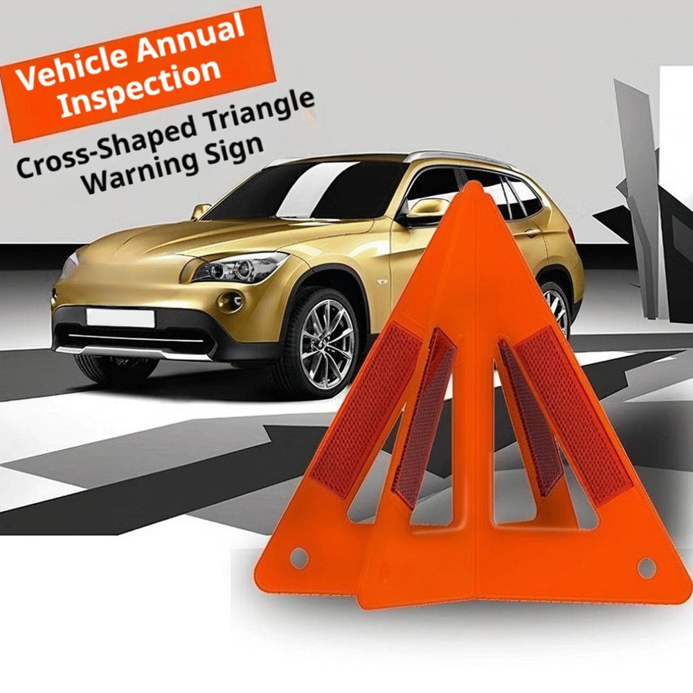 Reflective Car Emergency Warning Triangle Red Foldable Traffic Warning Sign Portable Safety Car Breakdown Warning Sign