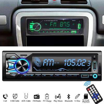 12V 1DIN Autoradio MP3-Player Dual-USB Bluetooth Stereo Radio Audio FM TF AUX IN Empfänger im Armaturenbrett Multimedia-Player mit Fernbedienung