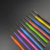 Colored Soft Handle Crochet Hook Set for DIY Knitting: Fine Crochet Hook with Sweater Needles & Lace Crochet Tools
