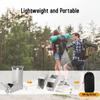 Lixada Outdoor Collapsible Wood Burning Stainless Steel   Stove Backpacking Camp Tent Stove