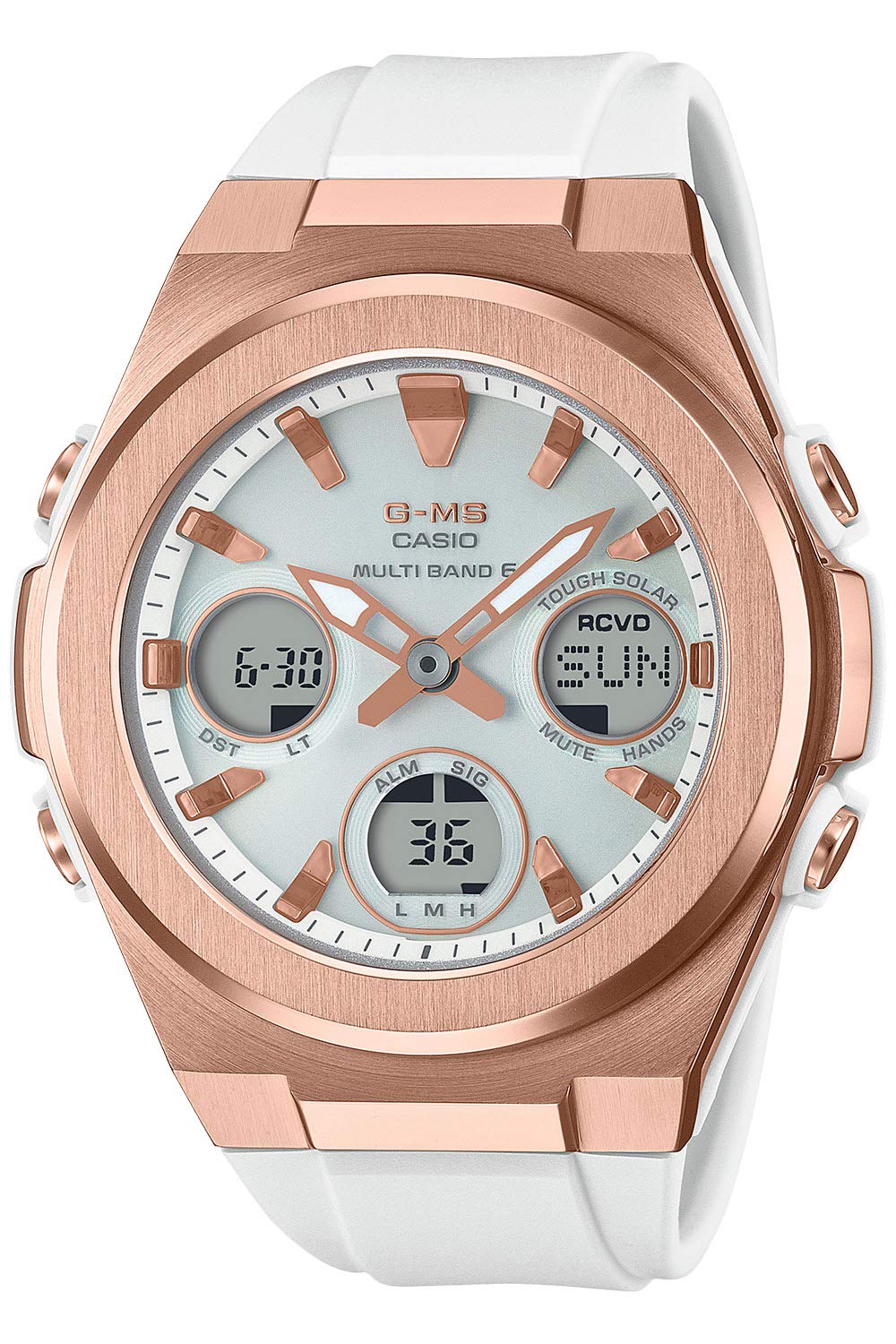 

[Casio] Часы Babygie [Отечественный оригинальный продукт] Радио Солнечные MSG-W600G-7AJF Женские Белые