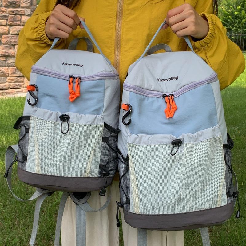 The New Schoolbag Is High-value, Fresh and Sweet, Contrasting Color Splicing Backpack, Couple Lightweight and Large-capacity Backpack.