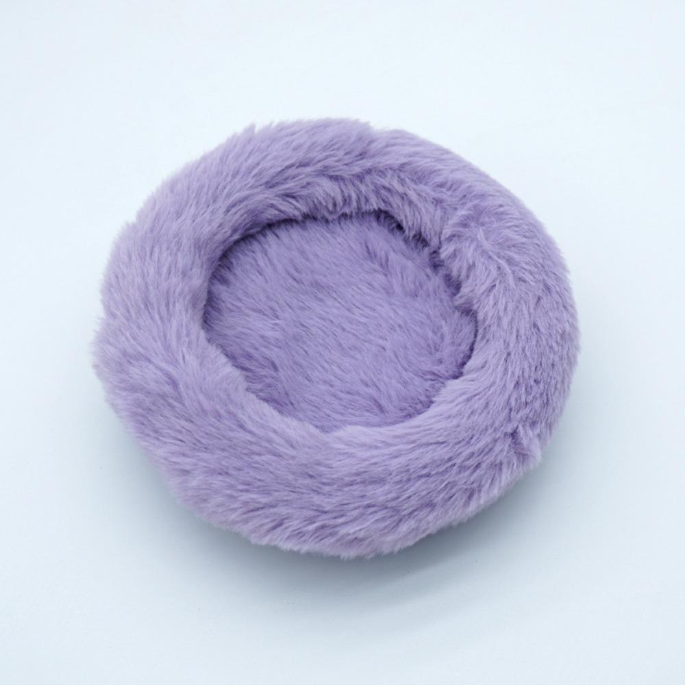 

Plush Hamster Nesting Mat Autumn Winter Pet Bed Cushion Hamster Hedgehog Chinchilla Rabbit purple-S