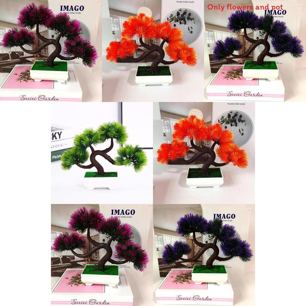 Simulierter Pinus Hwangshanensis Bonsai Grüne Pflanze für Schreibtisch Büro Heimdekoration