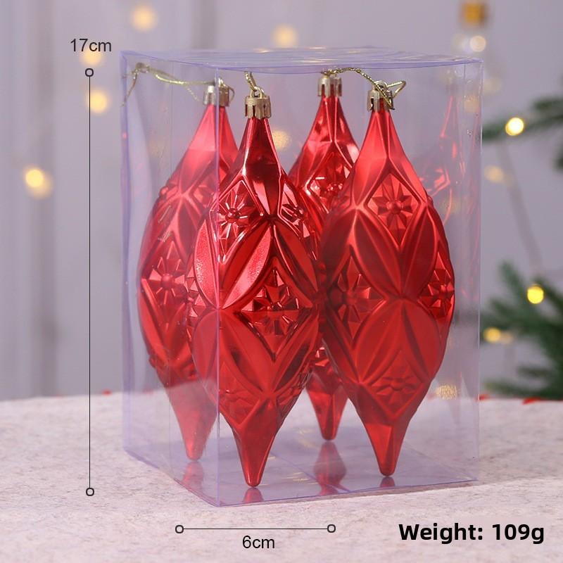 

Набор украшений для рождественской елки с ПВХ желудями и сосновыми шишками, для праздников Red Ice Stick