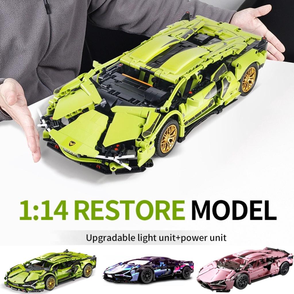Compatible With Lego Remote Control Racing Car Building Blocks Lamborghini Porsche 911 Foreign Trade Product Assembly Car Model