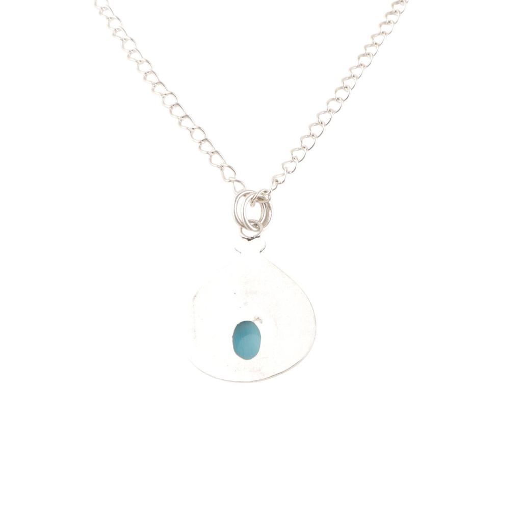Rare Blue Cat's Eye Gemstone 925 Sterling Silver Jewelry Handmade Pendant 1.45" PP-27-34