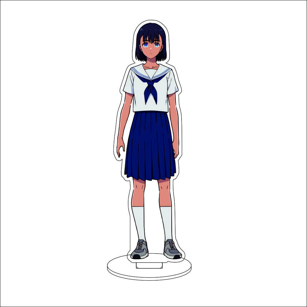 16CM Anime Summer Time Rendering Cosplay Acrylic Stand Ornaments Southern Hizuru Kofune Ushio Figure Stand Halloween Gifts