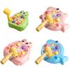 Kids Mole Tapping Toy with Hammer Cartoon Shark Rabbit Push Button Game Console Toddlers Boys Girls Educational Push Button Toy