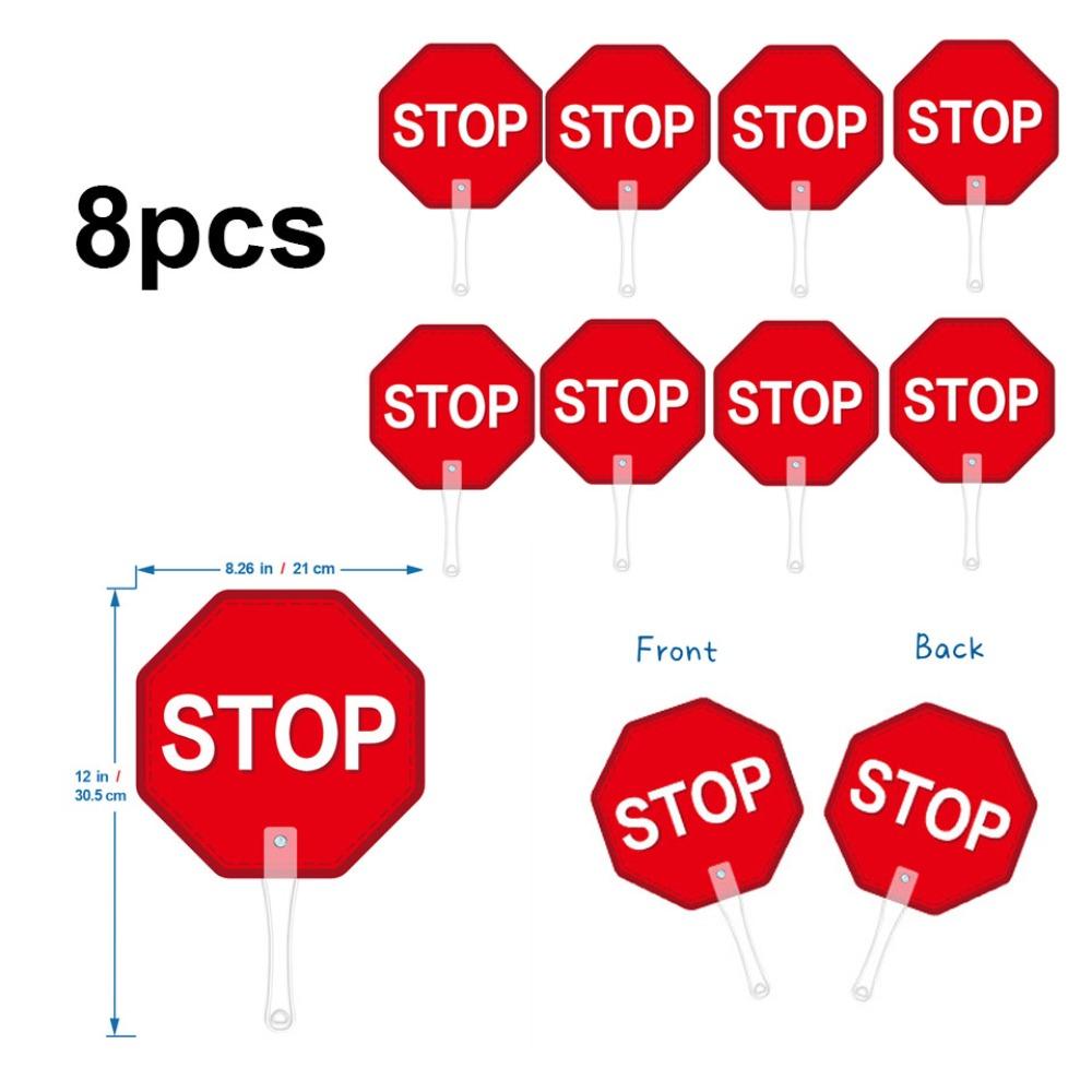 8pcs Yes/No KT Board Right/Wrong Hand Held Response Card Hold Up The Sign School Competition