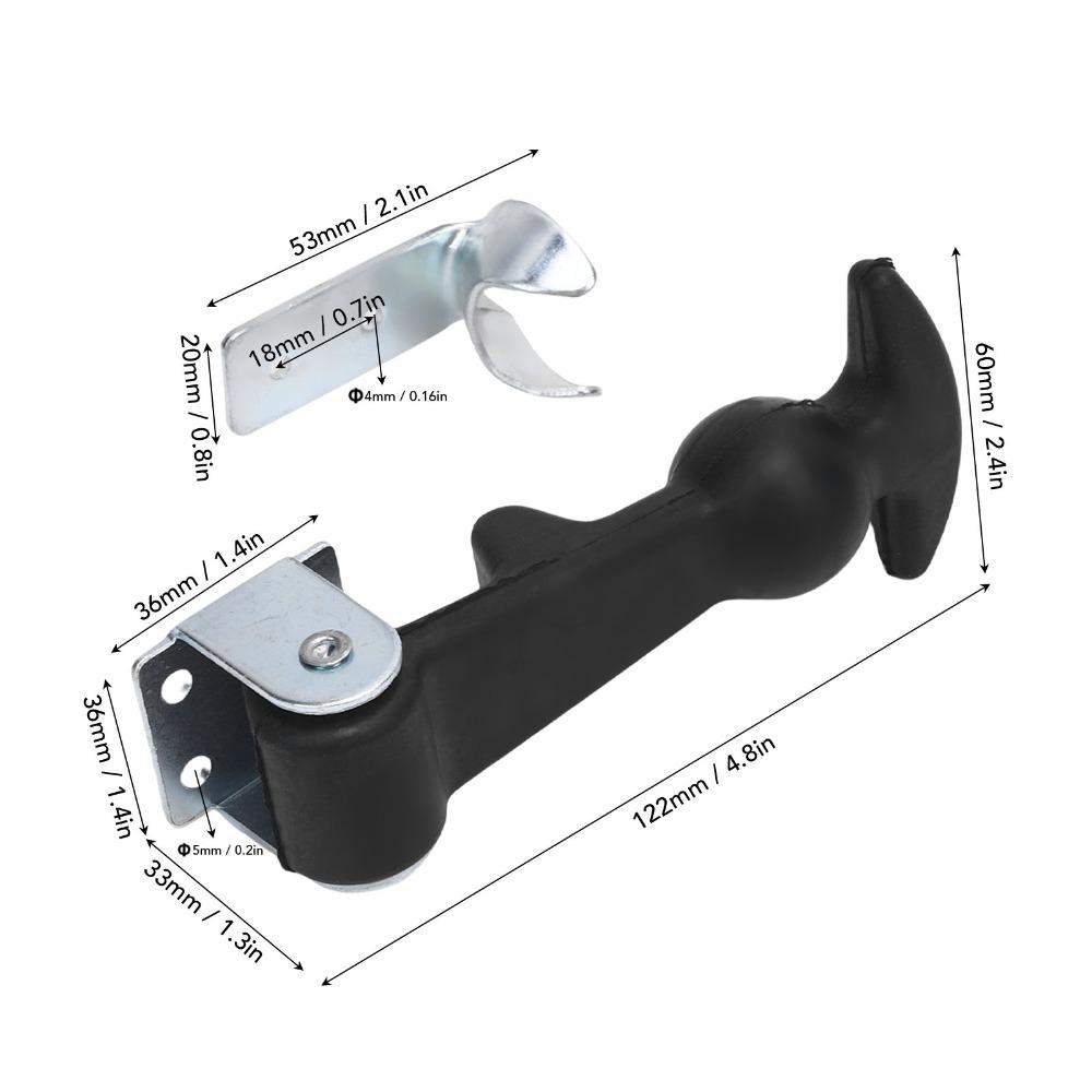 2PCS Draw Lock Rubber T Handle Hasp Flex Rubber Hood Catch Draw Latch Tool Box