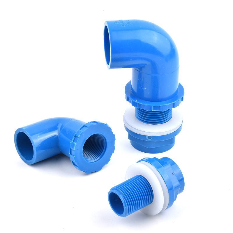 I.D20~50mm PVC 90° Bogen Ablaufverbinder Aquarium Fischbecken Überlaufverbinder Wassereinlass Auslass Zuleitung DIY Ablaufverschraubungen