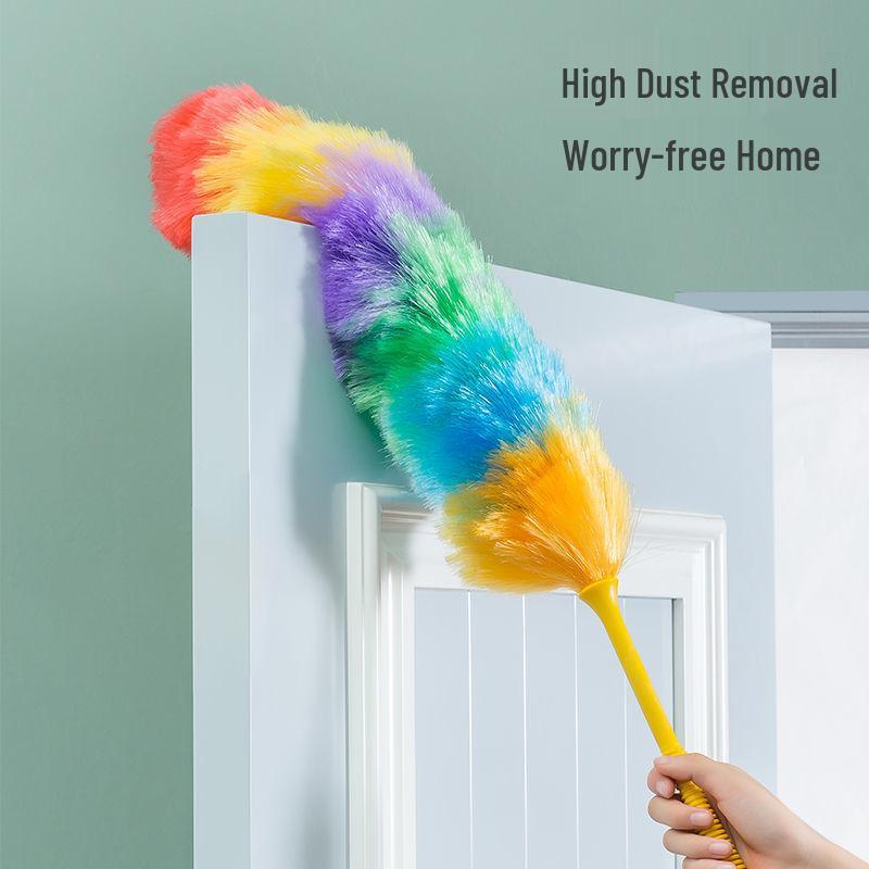 Versatile Gray Feather Duster for Home, Car, and Office Cleaning 1-pack Cleaning Feather Duster