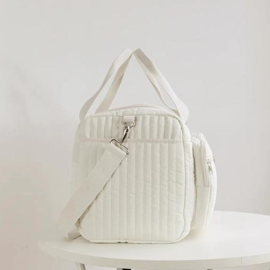 Bolsa de Fraldas Acolchoada Leve Grande Capacidade Padrão de Urso Bolsa para Mamãe com Alças de Ombro Acolchoadas Alça Superior Organizador Espaçoso