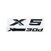 3D ABS Adhesive Black Letter Badges for Trunk Emblem Suitable for BMW X5 E53 E70 F15 G05 Models XDrive28i 30i D 35i 40i 48i 50i Zw6