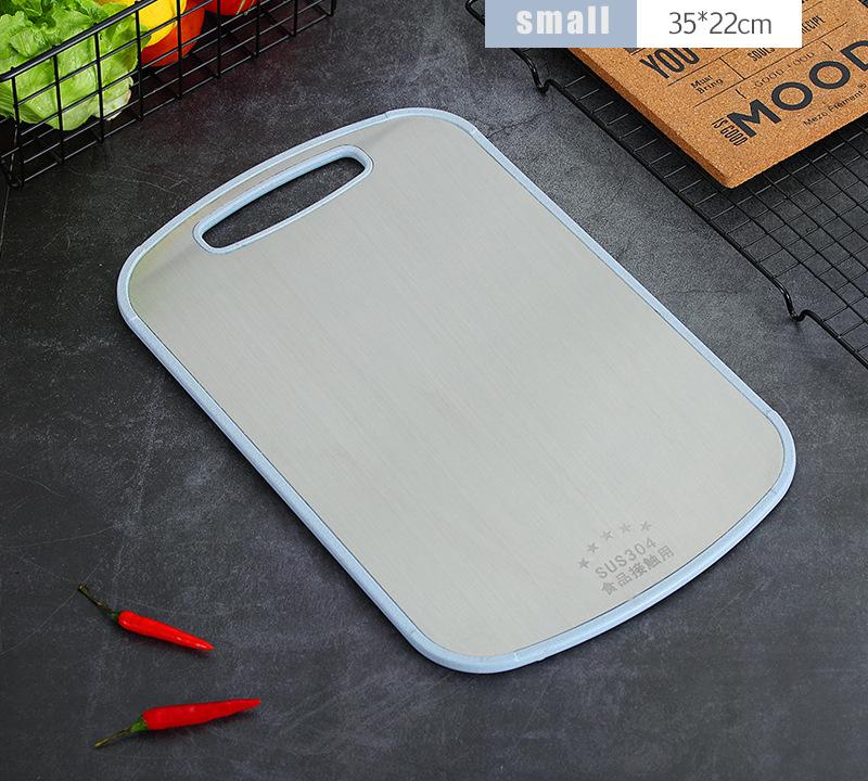 304 Edelstahl Schneidebrett Schimmelresistent Heimküche Lebensmittel Ergänzungspaneel Obst Rollnudel Schneidebrett Teigbrett