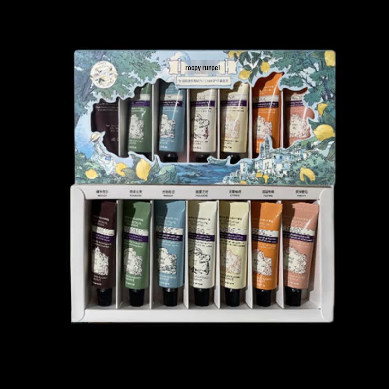 Roopy Poetic Realm 7-Piece Mini Hand Cream Set - Blue