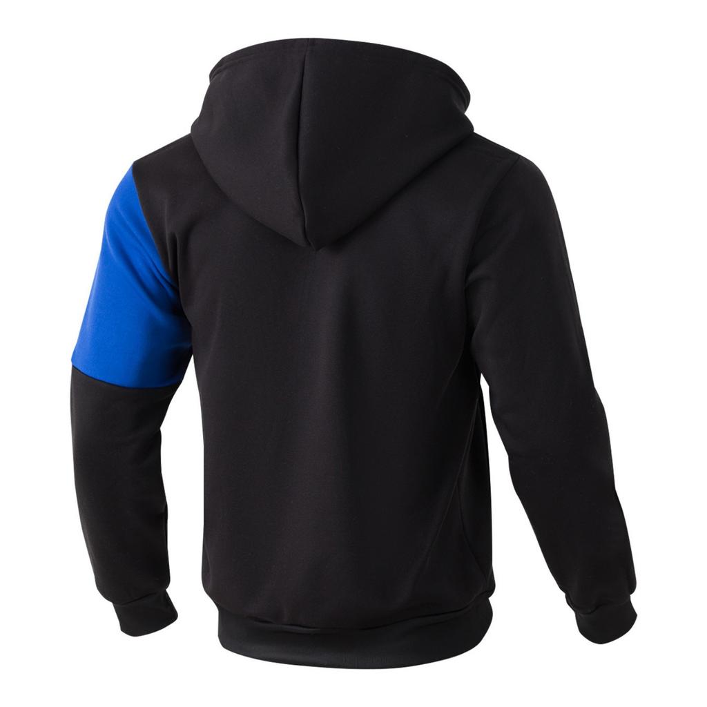 Men's Casual And Fashionable American Color,blocked Hooded Long,sleeved Half,pull One,piece Thickened Sweatshirt