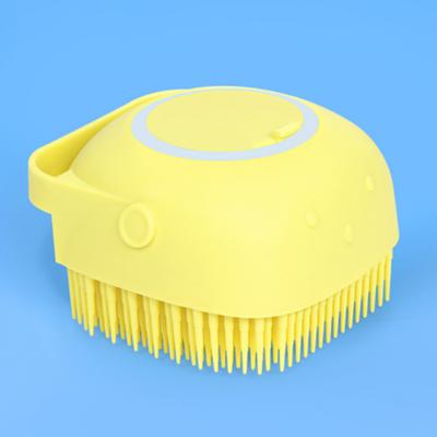 Pet Silicone Shampoo Brush SP003, Yellow, 1 Piece, Korean Pet Shampoo