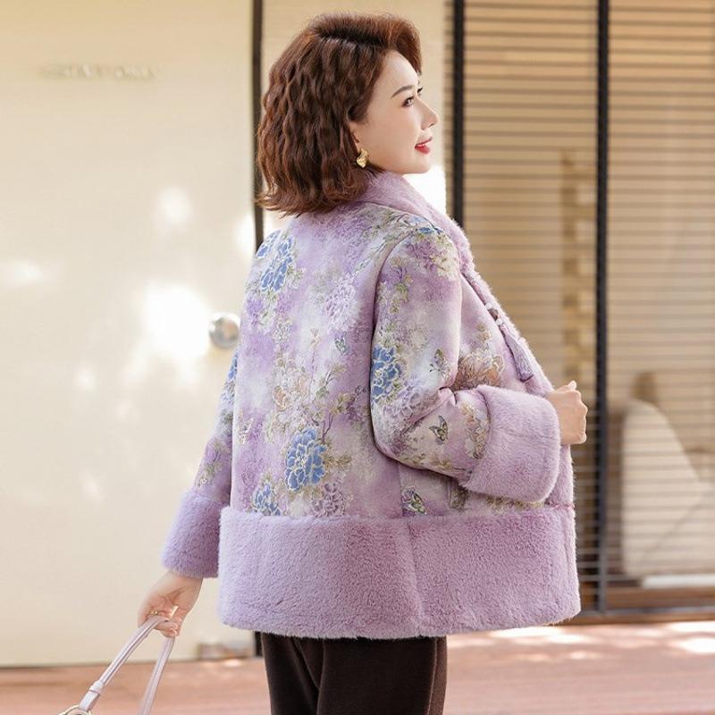 New style winter imitation mink fur coat medium thickened fur integrated coat