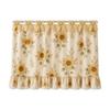 Gathered Material Oven Grip Cover Cozy Ruffled Handle Curtain