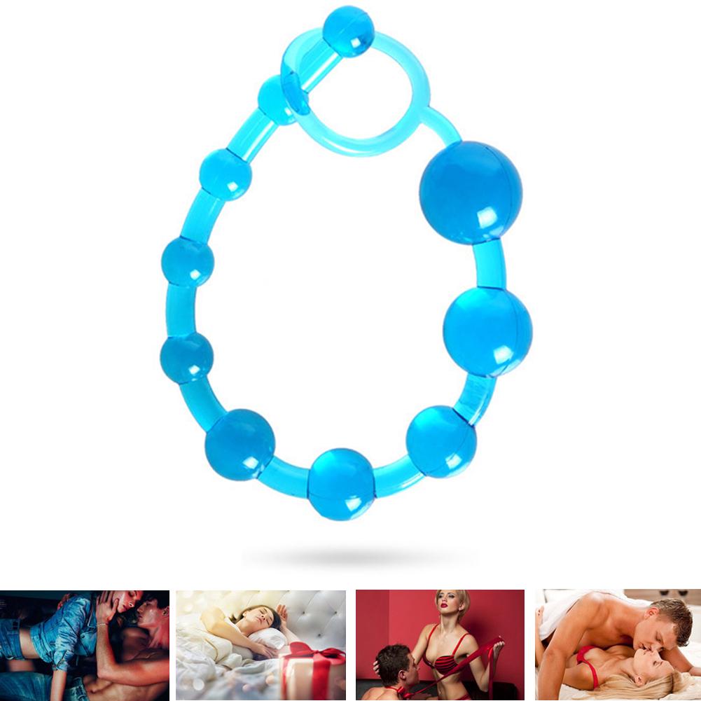Unisex Plug Stick Flirting Masturbator Beads Anal Sex Pull Toy