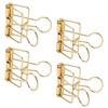 50Pcs Binder Clips 32mm Metal Strong Clamping Force Hollow Paper Binder Clips for Office School