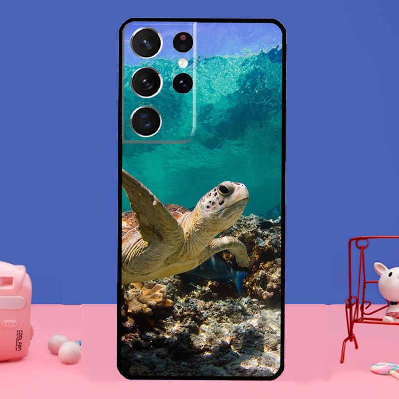 Ocean Sea Turtle Phone Case For Samsung Galaxy S21 Ultra S20 FE S8 S9 S10 S21 Plus Note 20 Ultra Full Cover