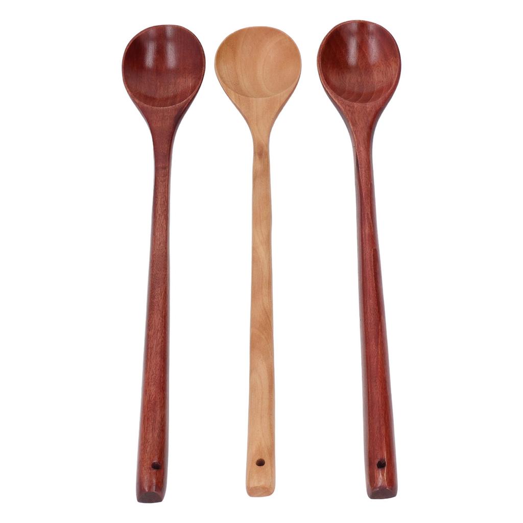 Wooden Long Handle Spoons Wood Extended Multifunctional for Hot Pot Rice Kitchen Cooking Stirring