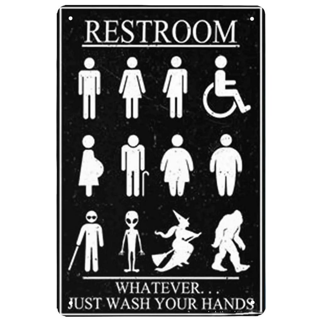 Washing Room Plaque Metal Tin Signs Wall Decoration Vintage Art Posters Iron Painting for Man Cave Home Cafe Bathroom Club Bar