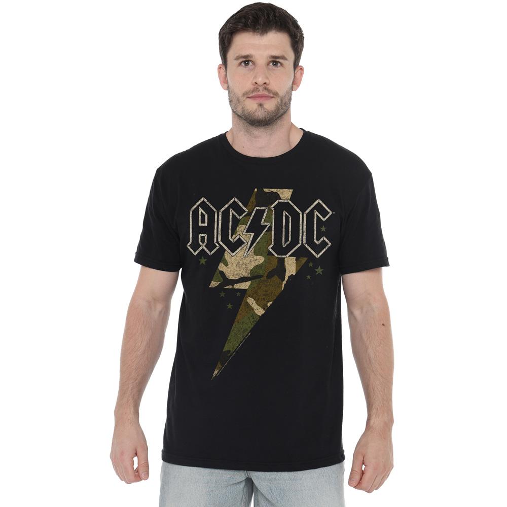 AC/DC Mens Camo Bolt T-Shirt
