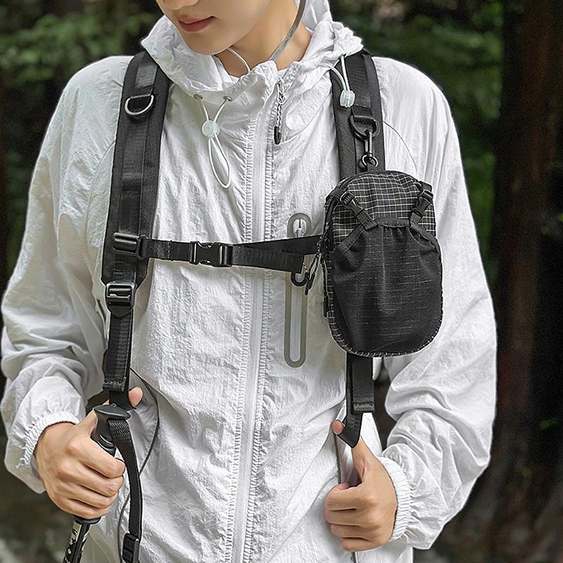 1Pc Water Bottle Holder Bag Phone Pocket And Quick-Adjust Strap Waterproof 420D Nylon For Cycling Hiking Camping Essentials