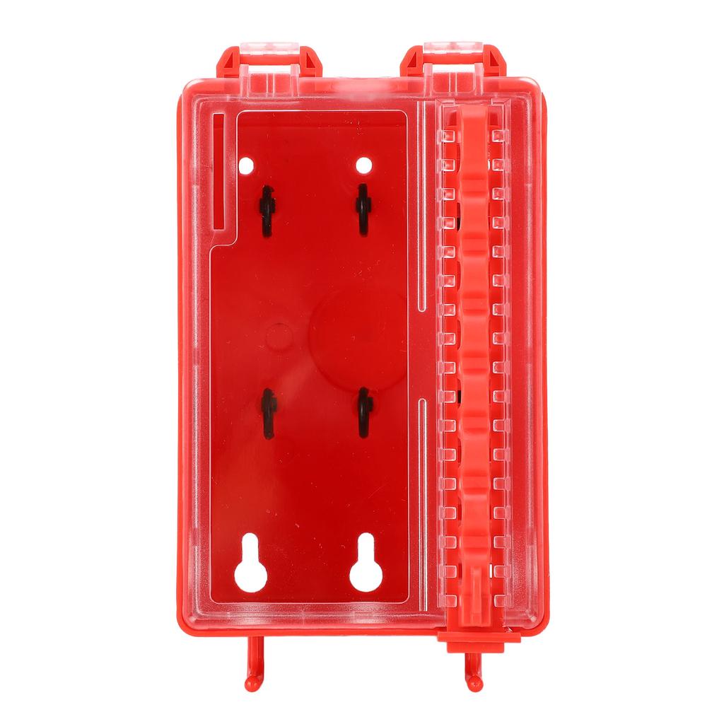 Lockout Tagout Box Portable Wall Mount Group Lock 8 Hole Key Station with Transparent Panel